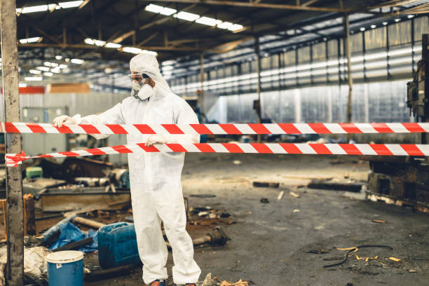 Professional Biohazard technician working in Marissa, IL